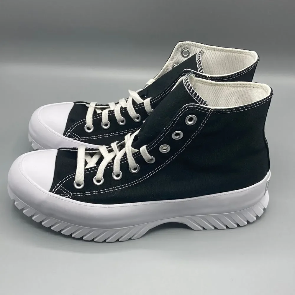 CONVERSE Chuck Taylor ⭐️ All Star ⭐️ Black White High Top Sneaker Shoes Size 9 - Picture 3 of 8